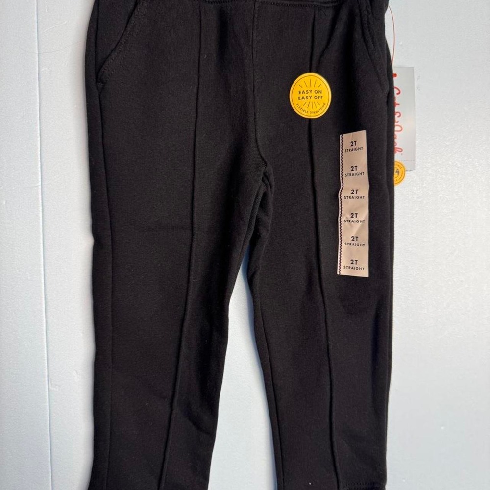 NWT 2T black sweatpants- Cat and Jack